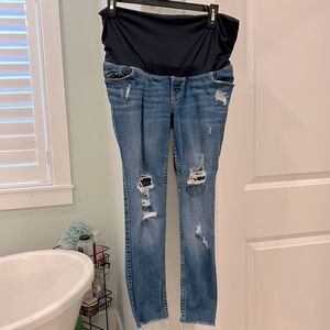 Petite maternity jeans